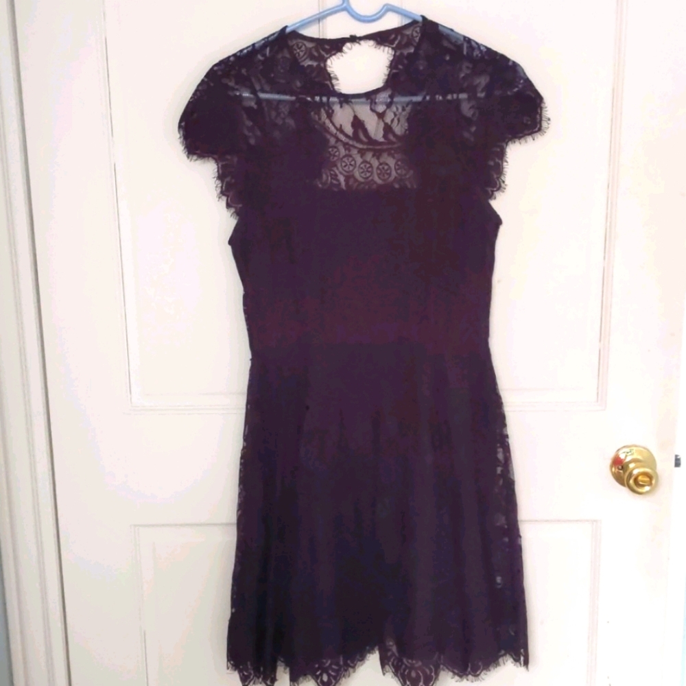Plum dress lace size 6